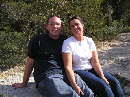 Relaxing on top of Mt. Bonnell in Austin