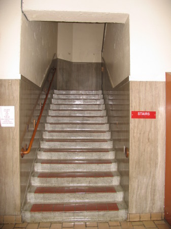 Flint Central High - Narrow stairway - 2005
