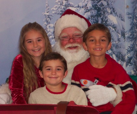 Kids with Santa