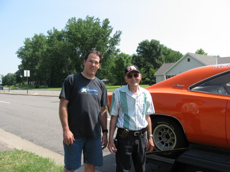 Dad and I before our trip to Missouri for the Dodge Charger meet.
