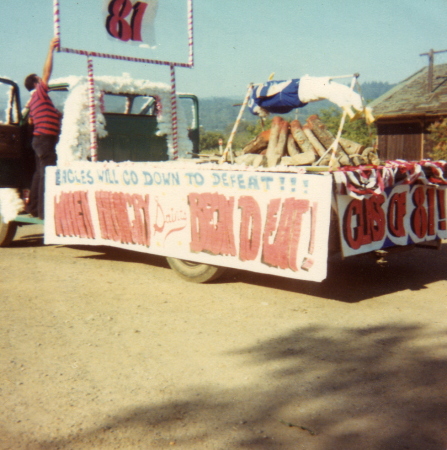 Sophmore Year Home Comming Float Class of 1981