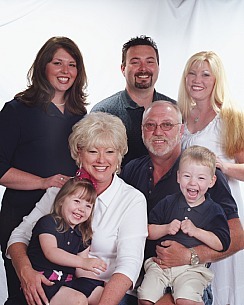 My whole family, mom, dad, sis, hubby & kids