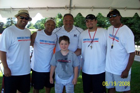 Don with Menlo Head Coach K (center) and staff