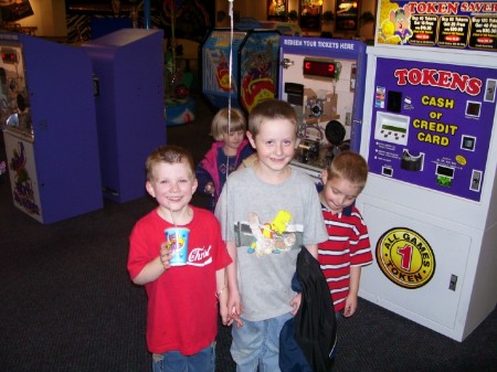 my son Sam and my two nephews  Caleb and Joey