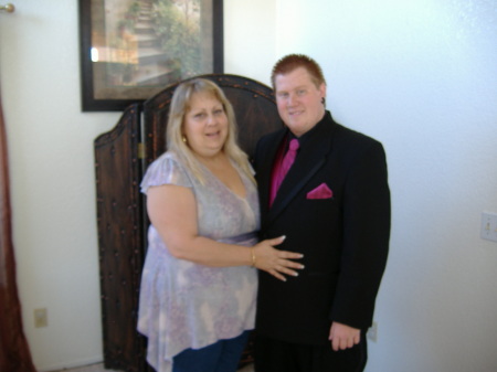 my son and i on prom night