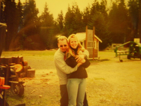 My husband & I on the family farm