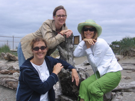 Staci, Kat and I on Edmonds Beach, August 2007