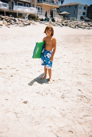 Dylan at the beach