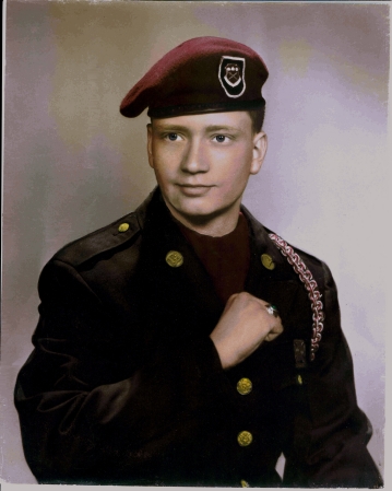 Rick in the Army in 1977