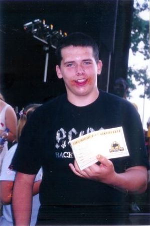 wing eating contest  ZACK my son