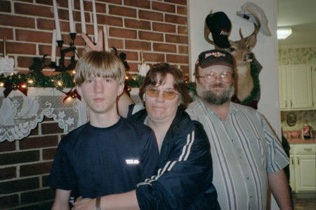 My sister, Cindy with her son Stephen and husband Ben