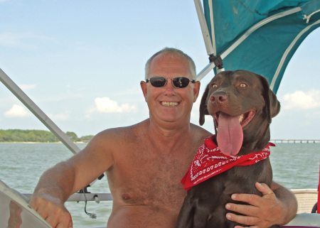 Chipper and I on the water.