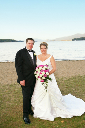 Wedding pic on Lake George