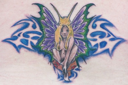 Bathing Fairy Tattoo