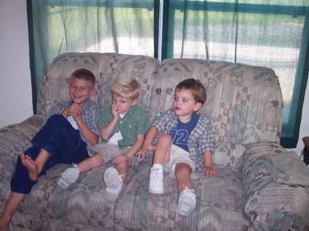 My three grandsons Brett, Preston and Sebastain