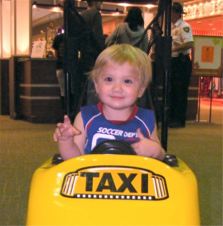 Ty's ride at the mall