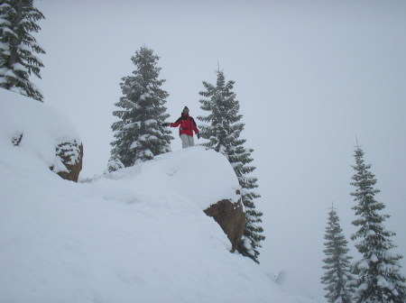 snowboarding Shasta