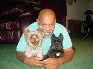 My Sweatheart, Darrell with our little munchkins Libby & Lucy