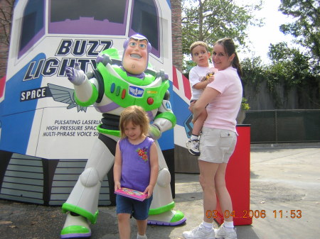Me, Sarah, and Mason with Buzz Lightyear  March, 2006