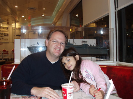 Gabrielle and Daddy at Ruby's