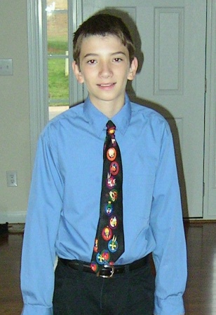 Philip, age 12, first day of 7th grade
