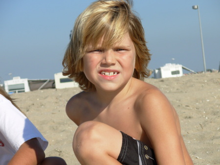 Tucker on the beach 10/06