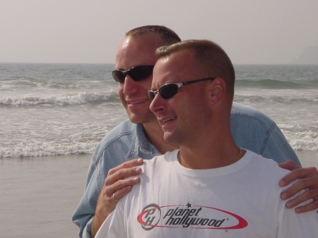 My Partner and I on Coronado Beach, CA