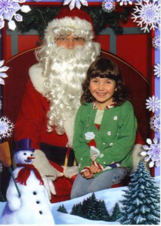 Abby and Santa 11-2006