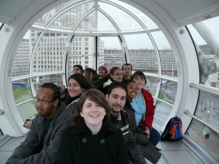 Here we are in the London Eye