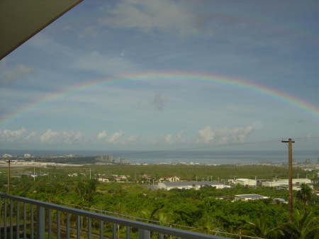From our backyard in Guam