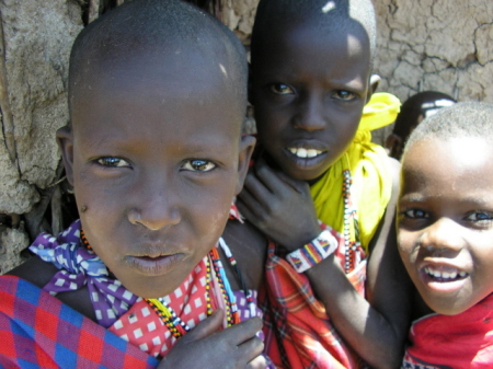 Masaai children, Kenya