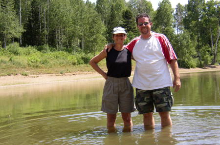 Sharon and I at Dog Lake