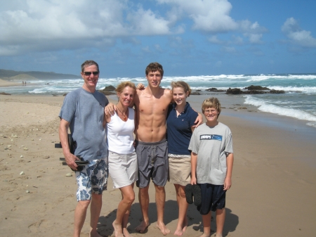 on the beach