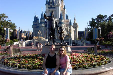 My husband, Steve and me in our favorite vacation spot!