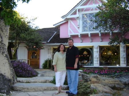 Daren and I at Maddonna Inn in San Luis Obispo