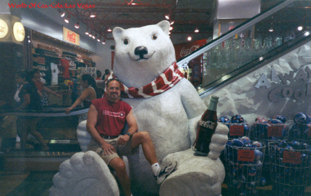 Bruce with Coca-Cola Polar Bear