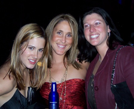 With best friends, Jen Callahan and Melissa Fava.