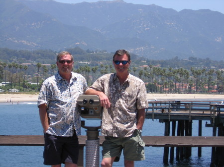 Jeff and BJ Santa barbara pier 06