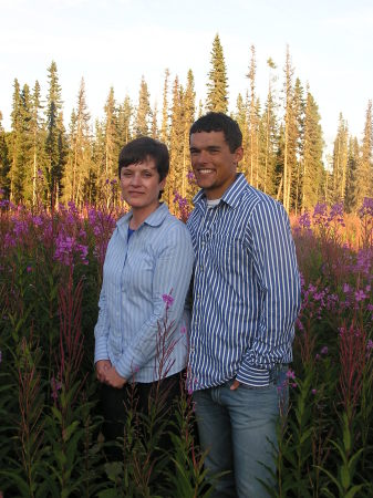 Travis and I in the fireweed 2007