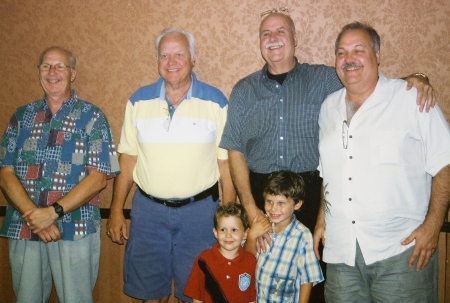 Roland with Brothers, Guy, Gary & James Carter