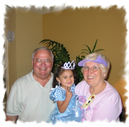 TR & Sharon with granddaughter Katrina 2008