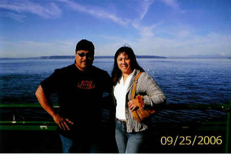 Me & Donna riding the ferry in Washington