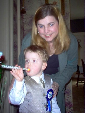 Mom and Luke on his 3rd Birthday