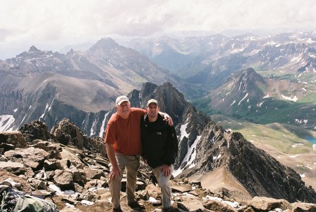 On Top of a 14k Mountain with my son, Scot