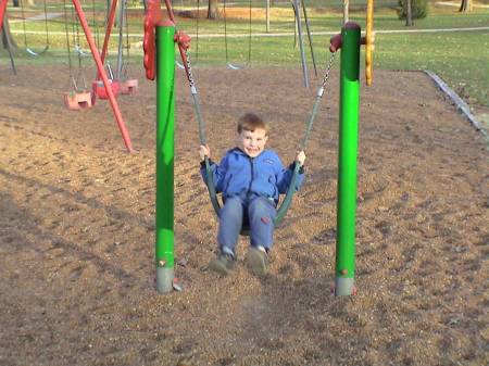 Caleb at the playground