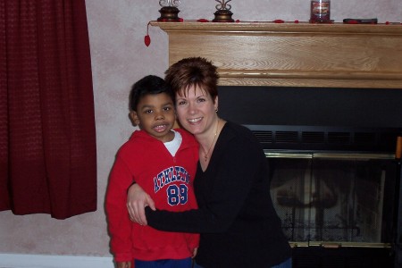 My Son and his godmother Carla