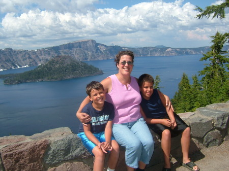 My boys and I at Crater Lake 2006