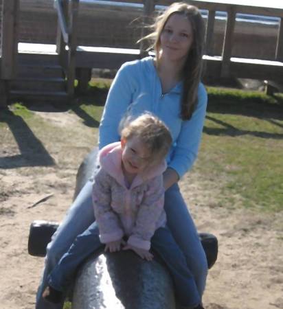 my daughter and I at Fort Fisher NC