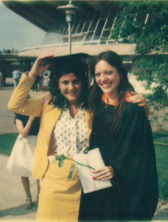 1976 Grad Day with Joanne Gentille!!