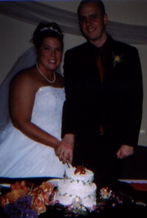 Kyle and I cutting our Cake